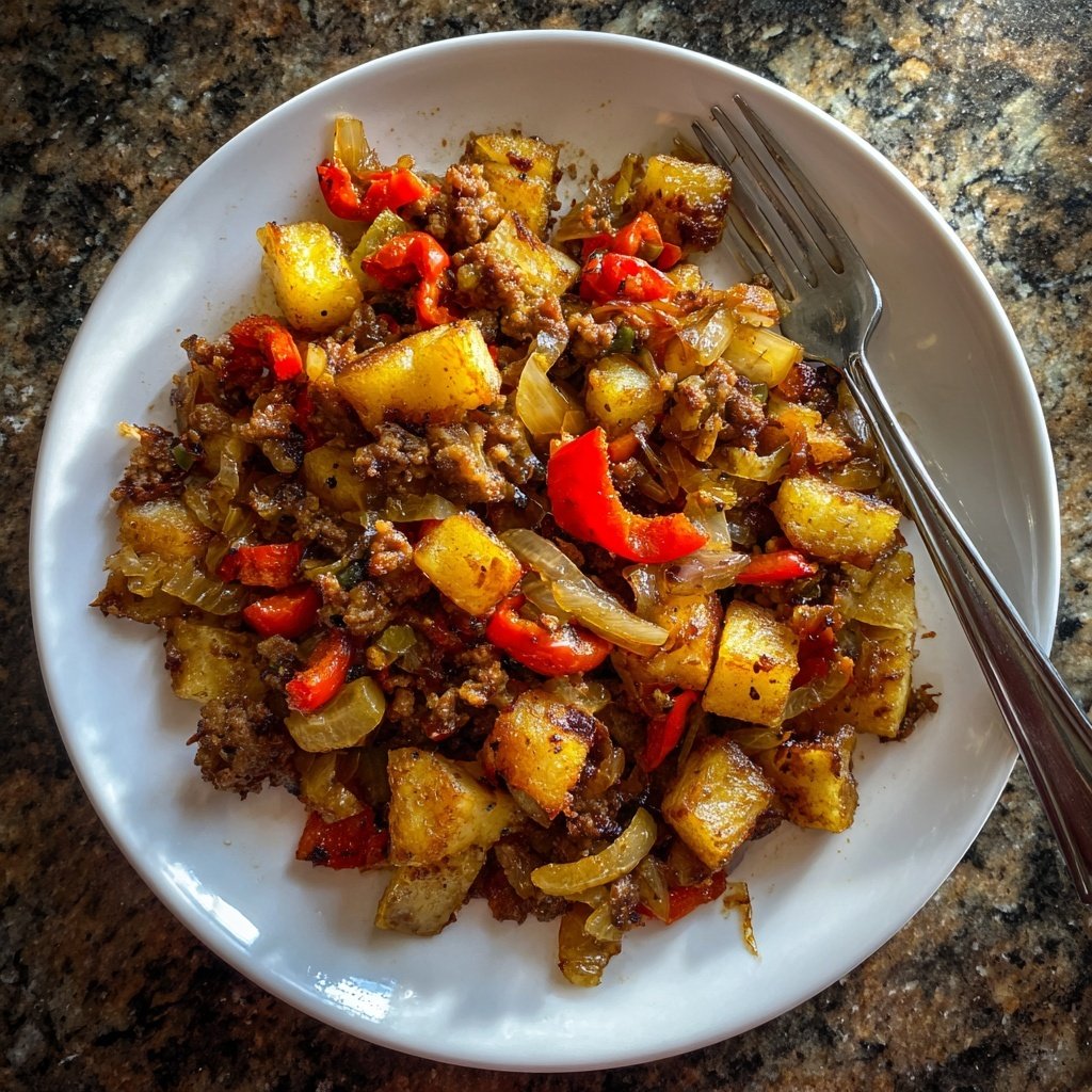 Hamburger Meat And Potato Hash