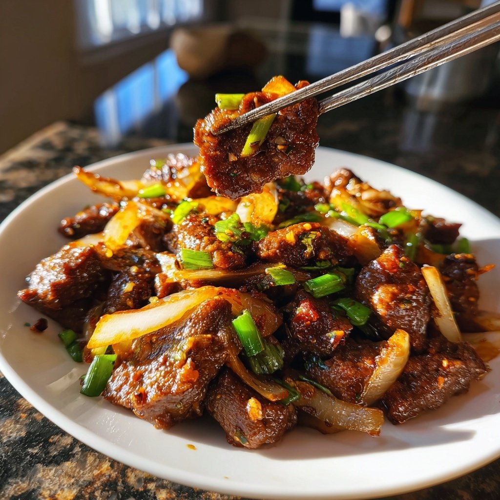 Chinese Beef and Onion Stir Fry