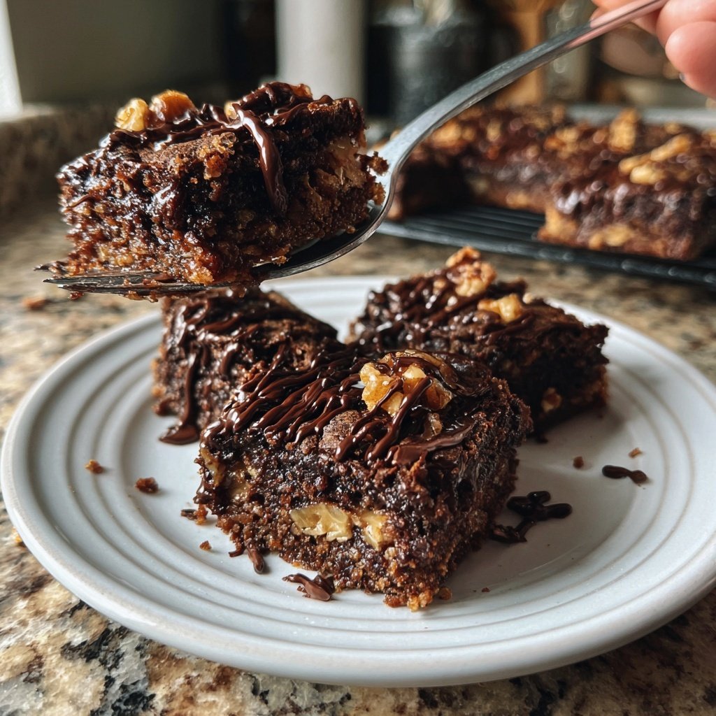 Cottage Cheese Brownies with Walnuts