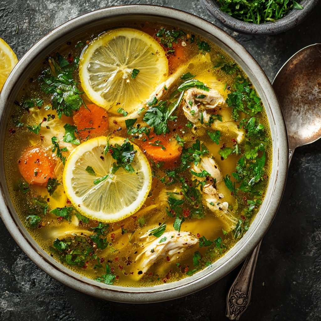 Spring Chicken Soup With Lemon