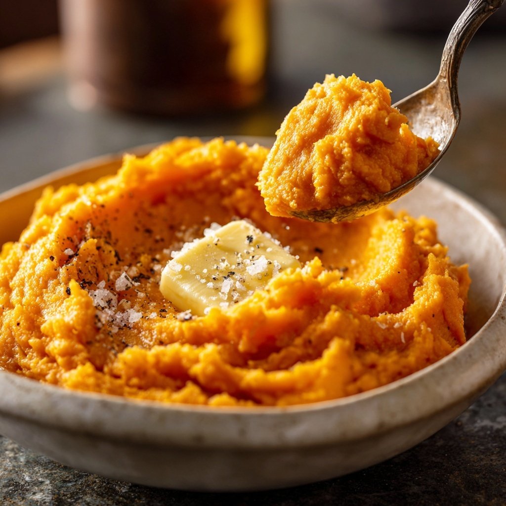Sweet Potato Mash with Butter