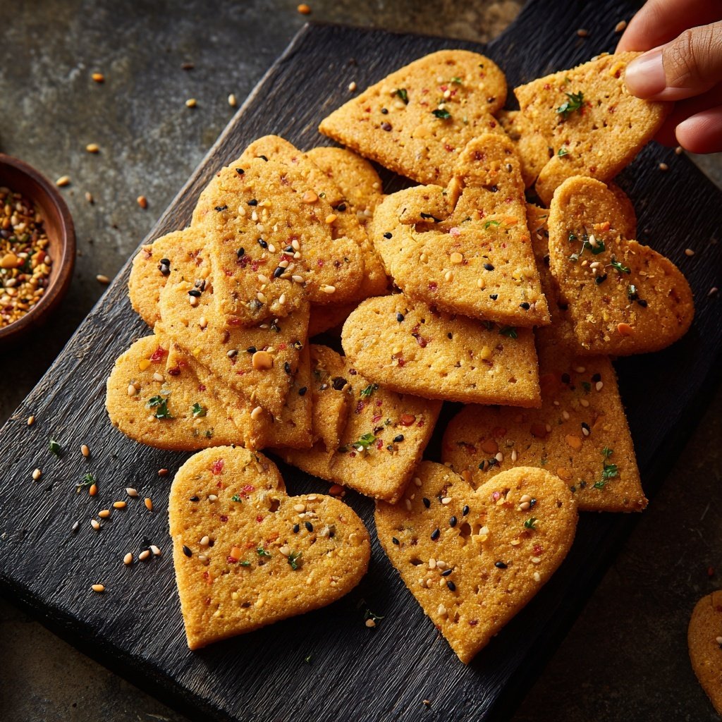 Valentines Snacks Heart Shaped Crackers