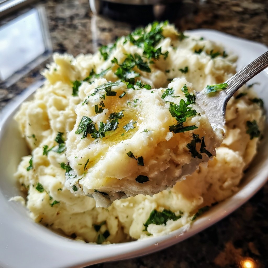Garlic Mashed Potatoes for Two