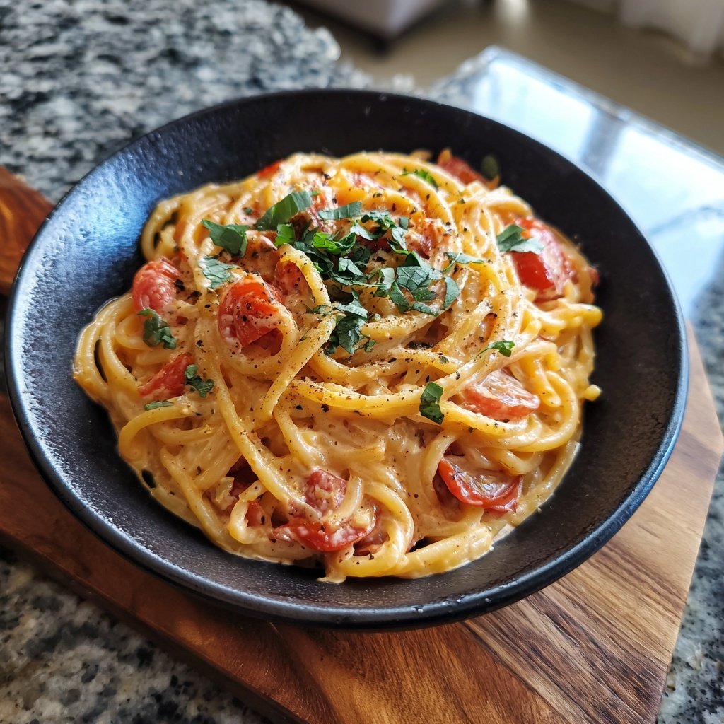 Romantic Tomato Burrata Pasta