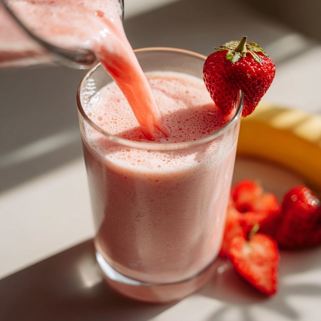 Fresh Strawberry Banana Smoothie