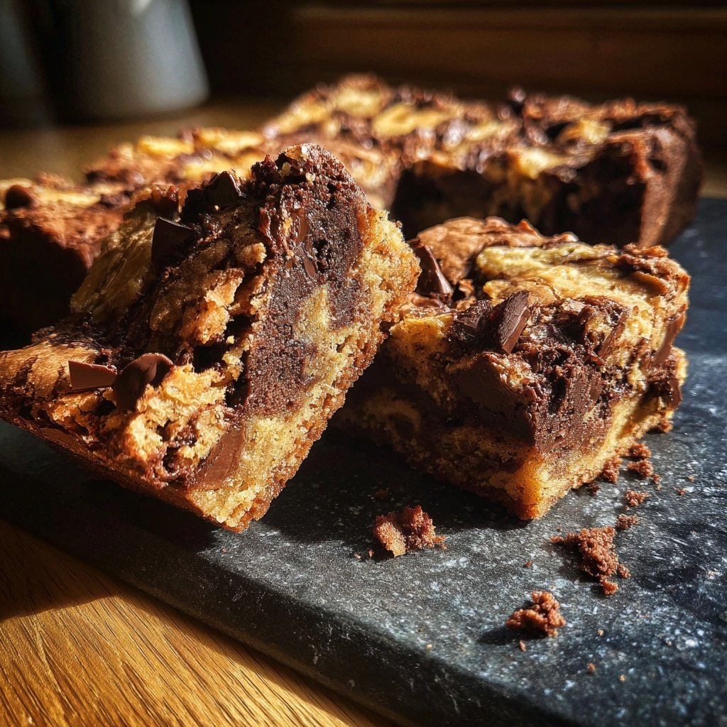 Cottage Cheese Brownies with Banana Mash